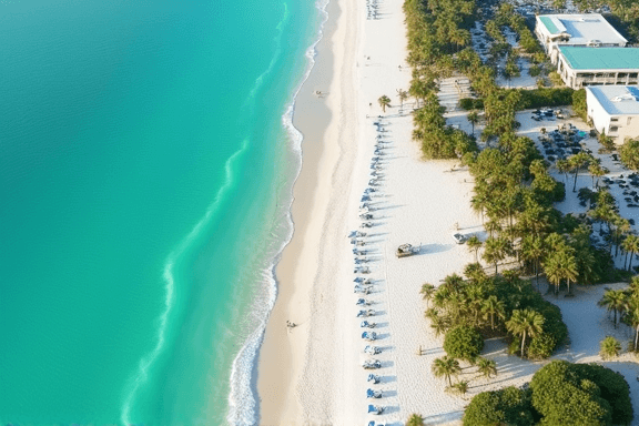 Clearwater Beach aerial view