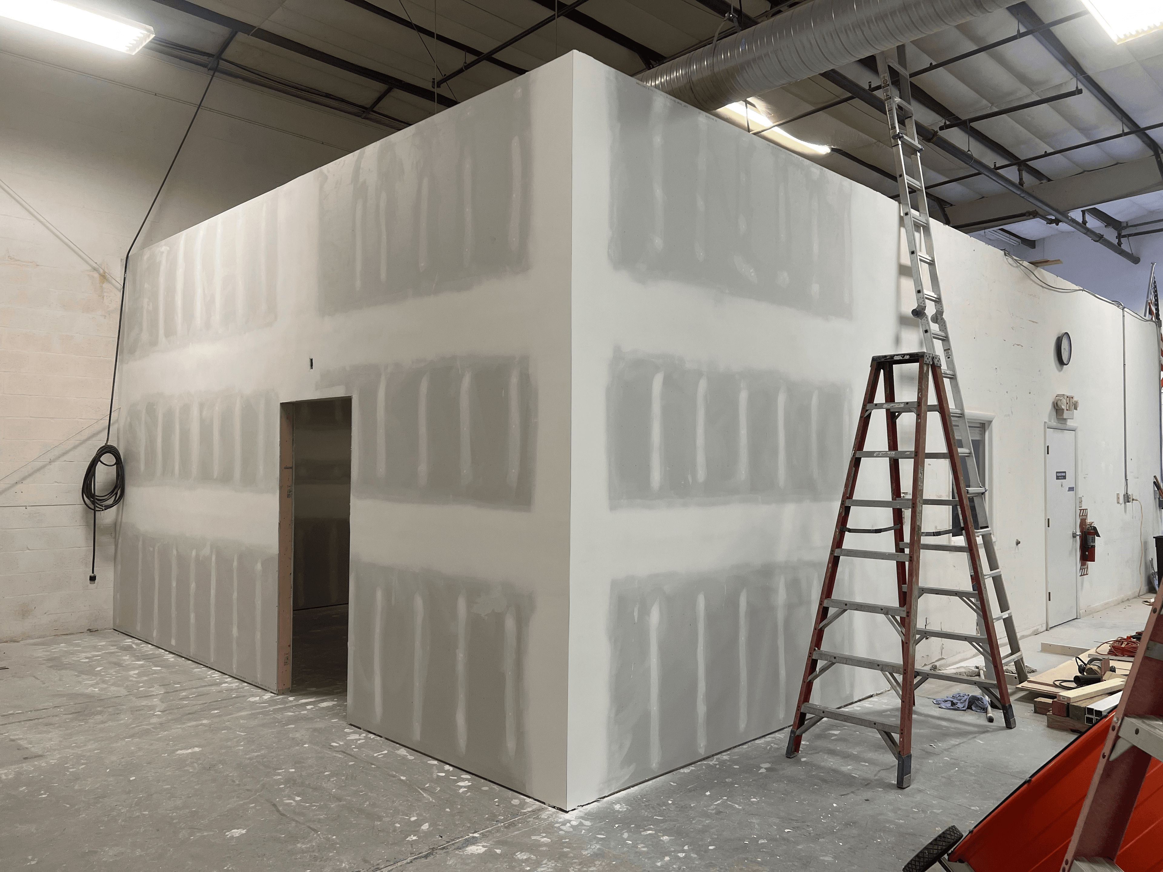 New drywall installation